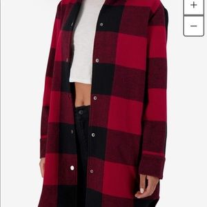 Bb Dakota black red plaid Eldridge jacket